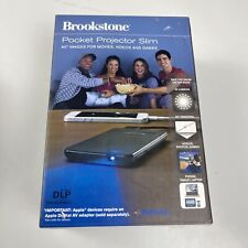 Brookstone Pocket Projector Slim DLP Texas Instruments For Movies Videos Games for sale  Shipping to South Africa