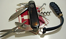 Victorinox Black Climber Fourteen Function Swiss Army Pocket Knife with Lanyard for sale  Shipping to South Africa