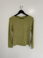 Seasalt Womens Easel Top T-Shirt Green Jersey Long Sleeve Cotton Casual Size 10, used for sale  Shipping to South Africa