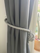 Grey rope curtain for sale  WAKEFIELD