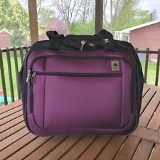 Delsey Luggage Rolling Laptop Weekender Carry on Bag Purple Lightweigt W/Handle  for sale  Shipping to South Africa