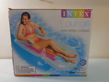 Espreguiçadeira inflável para piscina Intex King Kool Lounge com encosto de cabeça e porta-copos, usado comprar usado  Enviando para Brazil