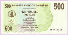 500 dollars zimbabwe d'occasion  Sabres