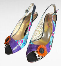 Poetic Licence London Shoes  Passion Fruit Tea Party  Slingback Heels US 9 for sale  Shipping to South Africa