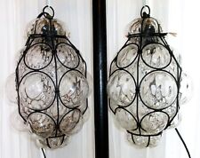 caged glass pendant light for sale  Cottonwood