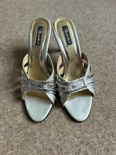 silver mules shoes for sale  SOUTHAMPTON