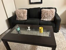 Seater black couch for sale  Mastic