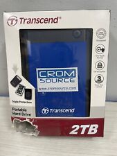 2TB Transcend Blue 25H3 2.5-inch USB 3.0 Portable Hard Drive w/cable, guide, used for sale  Shipping to South Africa