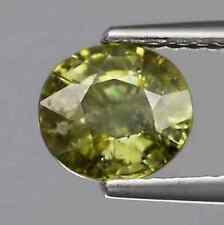 1.58 ct Natural Oval-cut Yellowish-Green SI1 Demantoid Garnet (Madagascar) for sale  Shipping to South Africa
