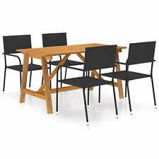 wood chairs acacia table for sale  Rancho Cucamonga