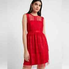 Mini vestido de festa de renda vermelho destemido três andares tamanho 4 comprar usado  Enviando para Brazil
