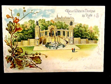 old postcard: Kaiser Wilhelm monument to hall, 1901 run for sale  Shipping to South Africa