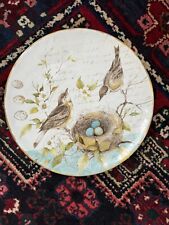 Pier 1 "Field Notes"  11" Dinner Plate • Bird In Nest Dogwood Flowers NEW-NICE!, used for sale  Shipping to South Africa