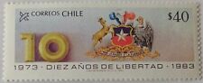 Chile 1983 #1068 10 Años Gobierno Militar Presidente Augusto Pinochet MNH comprar usado  Enviando para Brazil