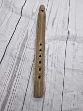 Flauta de madera tradicional instrumento musical de viento de madera tallado y decorativo segunda mano  Embacar hacia Mexico
