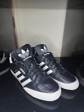 Adidas black leather for sale  Shipping to Ireland