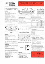 205 fiche technique d'occasion  France