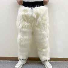 Calças longas masculinas de lã artificial de cintura alta, calças de inverno grossas e quentes comprar usado  Enviando para Brazil