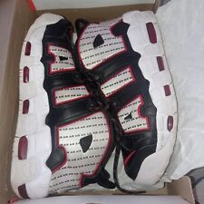 Nike Air More Uptempo 96 Pinstripe Black White Red Size 12. AV7947-001 Jordan  na sprzedaż  PL