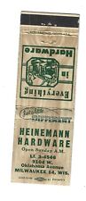 Heinemann hardware matchcover for sale  Sterling Heights