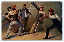 c1910's Student Mensur Fencing Battle Germany Unposted Antique Postcard for sale  Shipping to South Africa