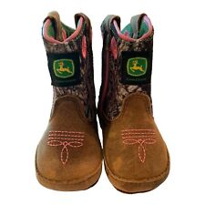 Niñas John Deere Johnny Popper Roble Mossido Camuflaje Botas Cuna Bebé 2M Cuero Rosa segunda mano  Embacar hacia Argentina