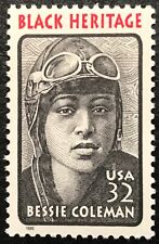 Scott #2956 32¢ 1995 - Bessie Coleman - herencia negra - sello único - como nuevo Nh segunda mano  Embacar hacia Argentina