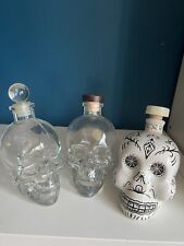 Three glass skull for sale  WOODFORD GREEN