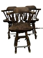 bar 3 oak stools for sale  Dover