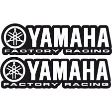 Pegatinas/calcomanías Yamaha Racing x2 para motos y cascos 105mm x 30mm segunda mano  Embacar hacia Argentina