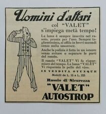 Pubblicità 1932 valet usato  Fucecchio