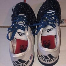 Tênis de futebol Adidas X 15.2 Court masculino tamanho 11 azul branco AQ2523 bandeira americana, usado comprar usado  Enviando para Brazil