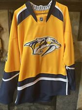 Camiseta Pekka Rinne #35 Nashville Predators Reebok NHL, Amarela/Marinha, Tamanho 52 comprar usado  Enviando para Brazil