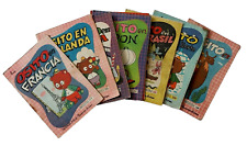 Lote de 8 mini libros infantiles de osos década de 1950 Argentina de colección guardería cuentos a la hora de acostarse español, usado segunda mano  Argentina 