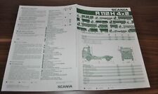 Usado, 1984 Scania R 112 H 4x2 especificação caminhão folheto Prospekt Brasil comprar usado  Enviando para Brazil