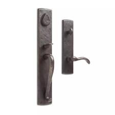 Conjunto de porta de entrada Bullock Dummy com alça de alavanca, mão esquerda - bronze escuro comprar usado  Enviando para Brazil