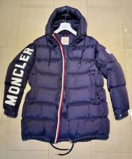 Moncler daunenmantel dunkelbla gebraucht kaufen  Sande,-Elsen,-Wewer