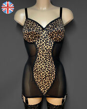 Nylonz leopard corselette for sale  SWANSEA