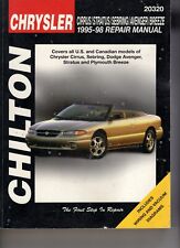 Manual de reparo Chilton Chrysler 1995-98 Cirrus Stratus Sebring Avenger & Breeze, usado comprar usado  Enviando para Brazil