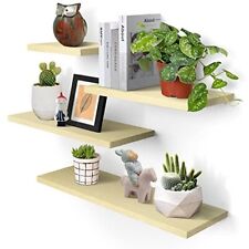 Mrgl Floating Shelves 4 Pcs Up to 20 Inch Large Wall Shelf Oak Color for sale  Shipping to South Africa