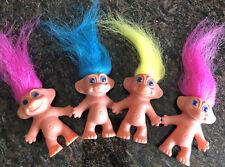 Lote de 4 bonecas trolls vintage de 2” feitas na Coreia estampadas a pé comprar usado  Enviando para Brazil