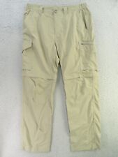 Campmor Pants Mens 34x30 Khaki Brown Convertible Hiking Nylon for sale  Shipping to South Africa