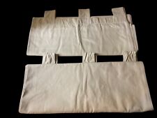 Used, Set of Tan 2 Restoration Hardware Tab Curtains Heavyweight Cotton for sale  Shipping to South Africa