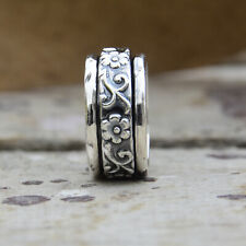 Used, Solid Spinner 925 Sterling Silver Ring Mother's Day Handmade Jewelry EM- 562 for sale  Shipping to South Africa