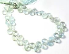 AAA+ Natural Blue Aquamarine Faceted Coin Gems Beads 6x6mm 7.5"Strand GV-3556 for sale  Shipping to South Africa