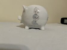 VTG 1985 PRECIOUS MOMENTS "YOU CAN'T TAKE IT WITH YOU" PIGGY BANK for sale  Shipping to South Africa