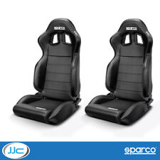 Usado, 2 x assentos de carro reclináveis Sparco R100 Sky couro sintético desempenho (preto) comprar usado  Enviando para Brazil