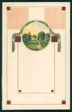 Cartolina art nouveau usato  Italia