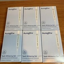 Auraglowteeth Whitening Kit 6% Hydrogen Peroxide Teeth Whitening Gel Lot Of 6 for sale  Shipping to South Africa