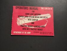 Operators manual 60mm for sale  Locust Grove